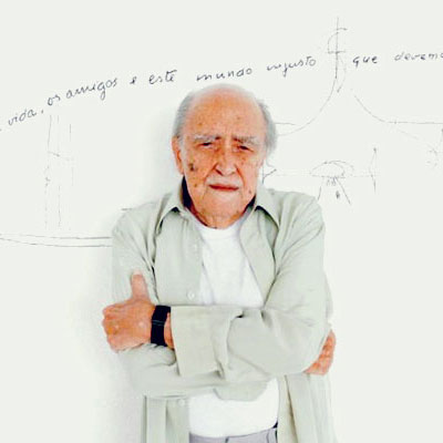Oscar Niemeyer. Photo by Camilla Maia